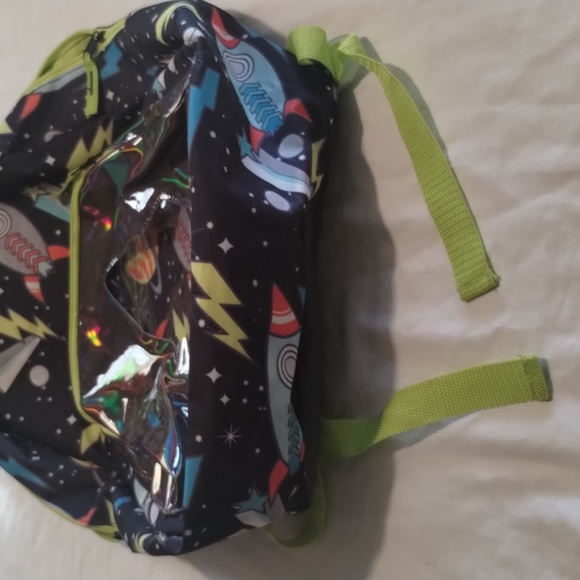 Kids Book Bag Rocket & Planet Design Unknown Manufacturer NWOT never used - Picture 4 of 11